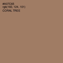 #A07C65 - Coral Tree Color Image